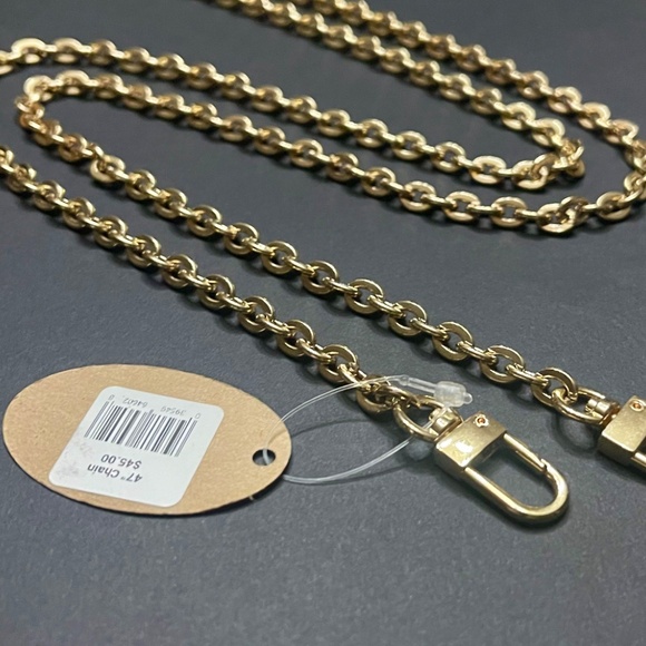 Luxury Gold Crossbody Chain Replacement Strap 47” – with Swivel Clasps - Picture 2 of 6